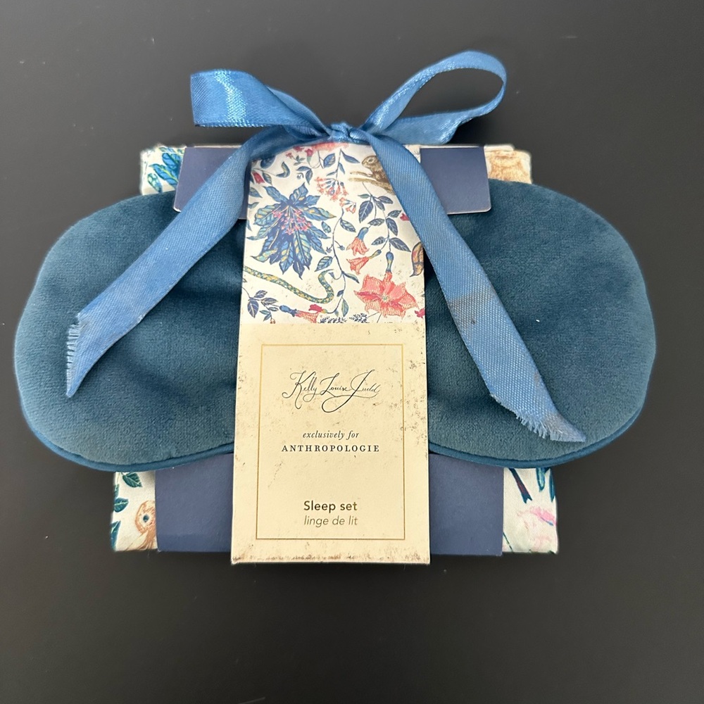 Anthropologie Teal and Floral Sleep Set
